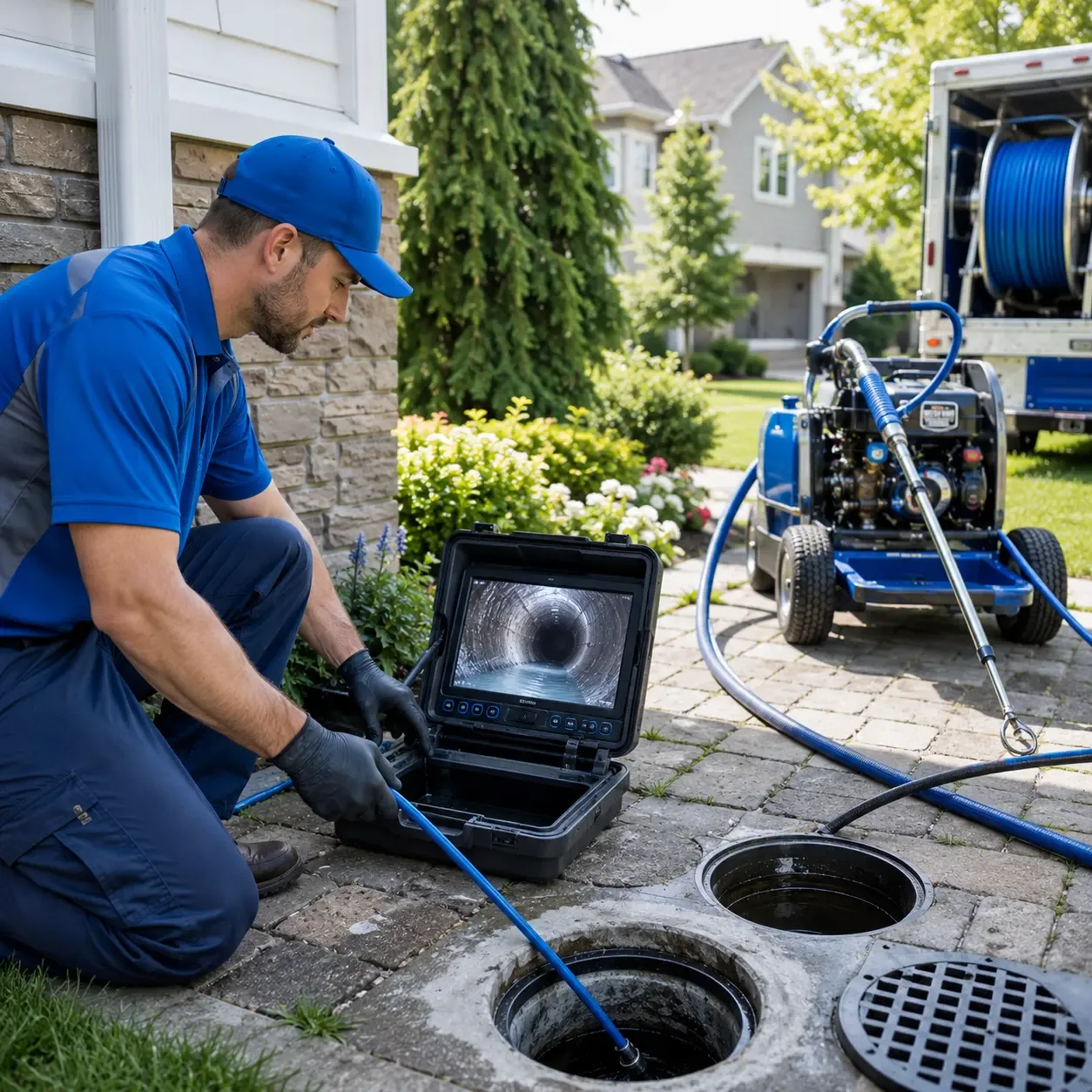 Outdoor drain cleaning professionals serving Marion, KY